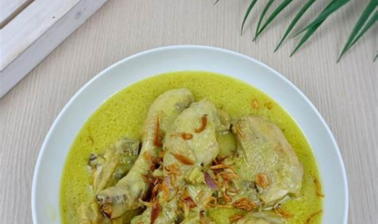 Resep Opor Ayam Kuning Santan Kara: Masakan Tradisional yang Gurih dan Menyehatkan
