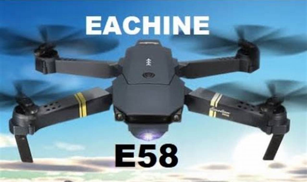 review drone quadcopter e58