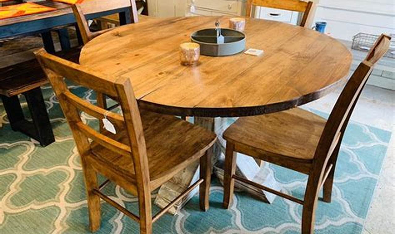 Rustic Kitchen Table and Chairs: A Touch of Farmhouse Charm for Your Home