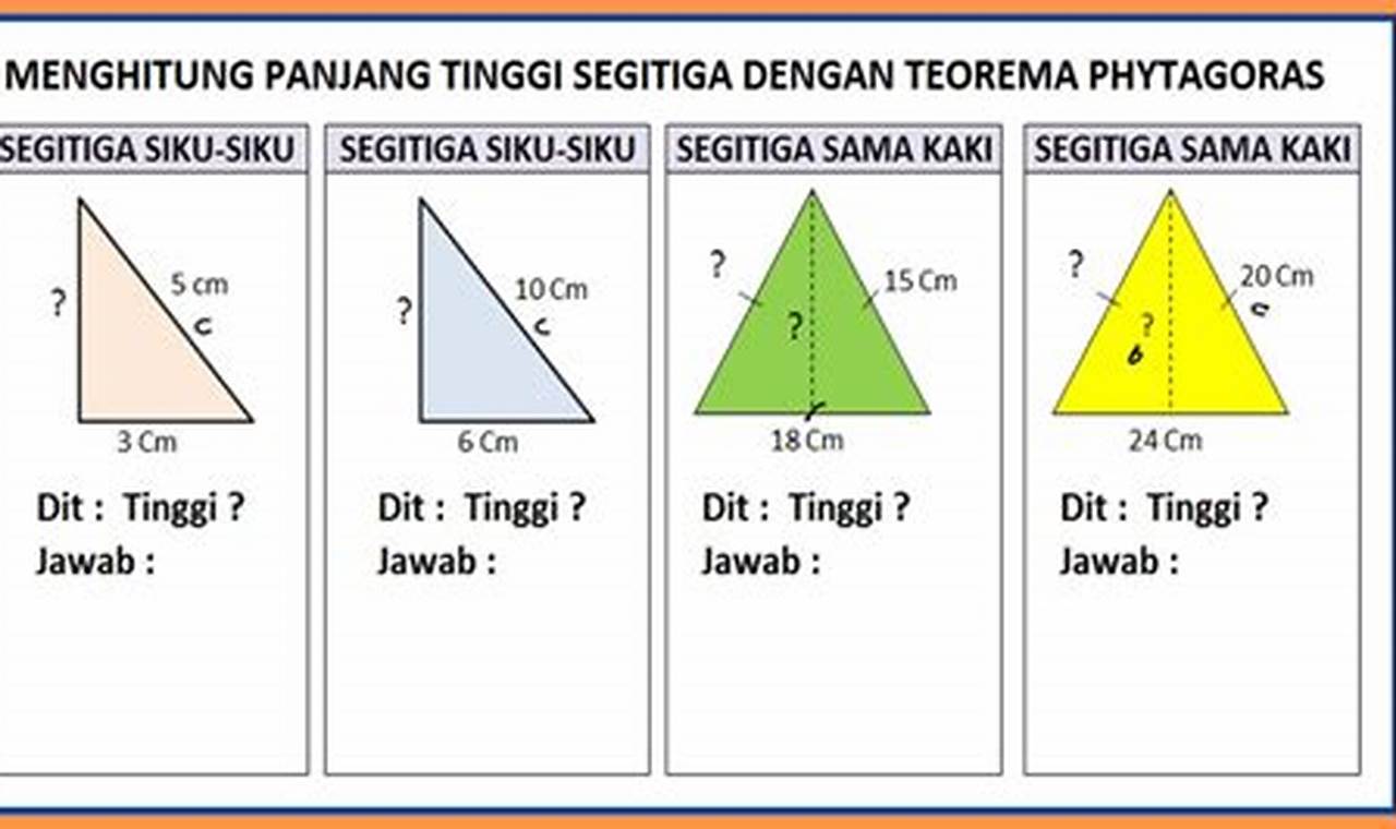 Rumus Tinggi Segitiga