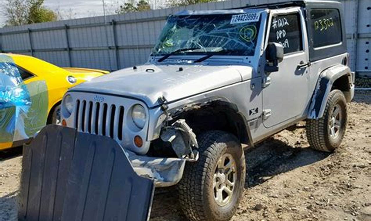 salvage jeep wrangler for sale