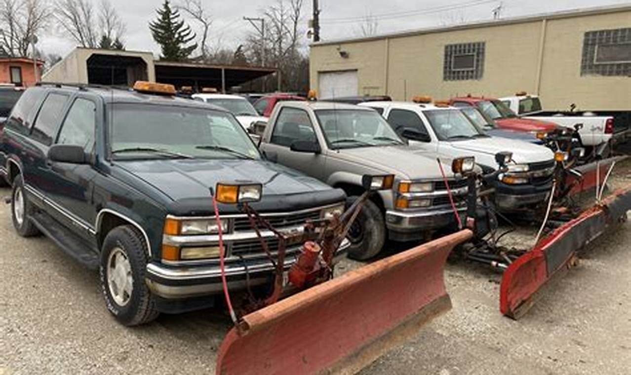 snow plow trucks for sale in michigan