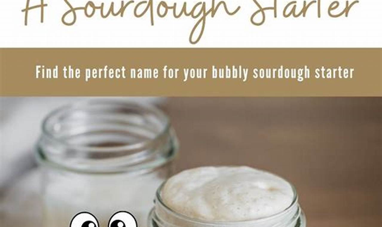 Sourdough Starter Names: A Flavorful Journey into the Heart of Artisan Bread