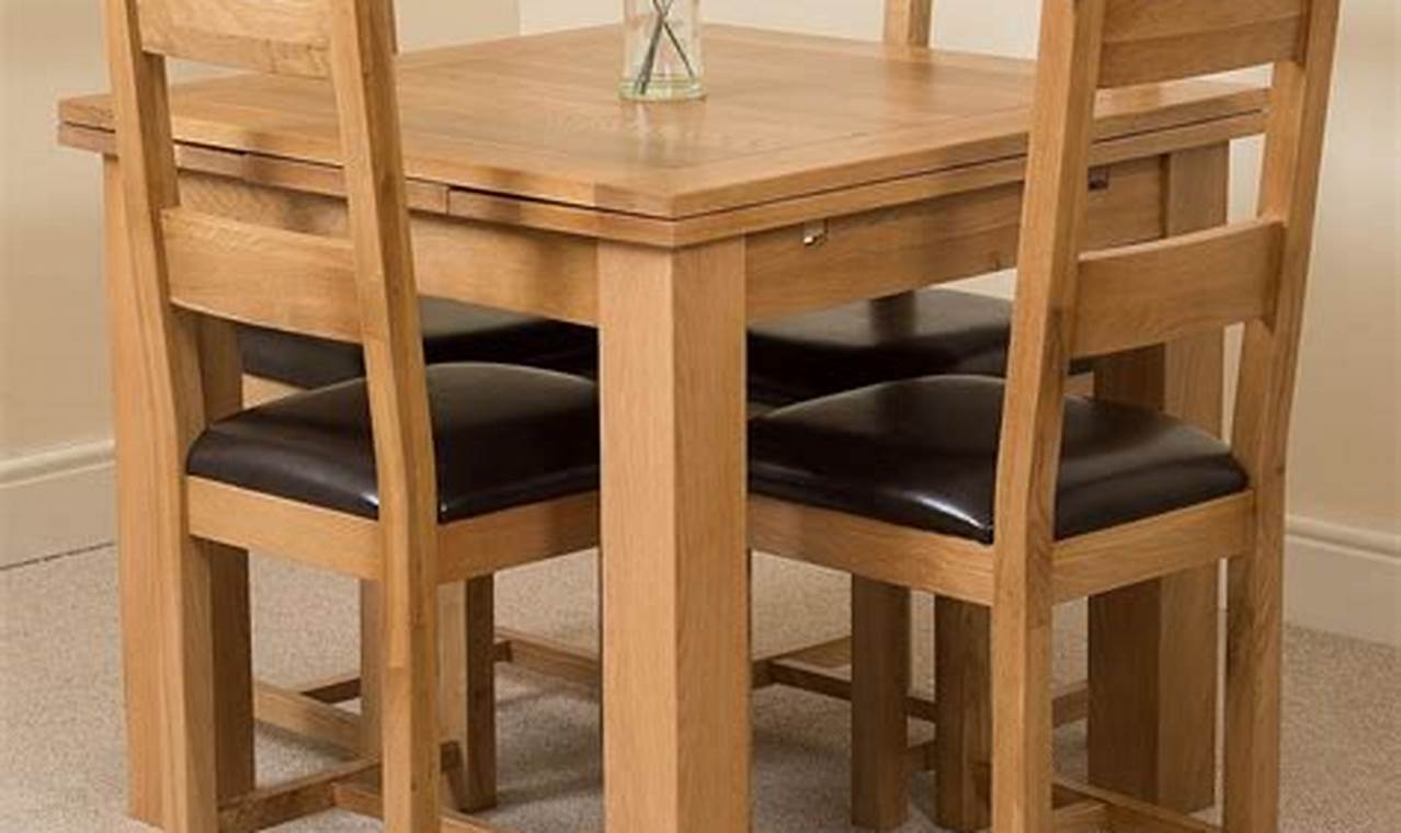 Square Kitchen Table and Chairs for 4: A Perfect Pick for Small Kitchens