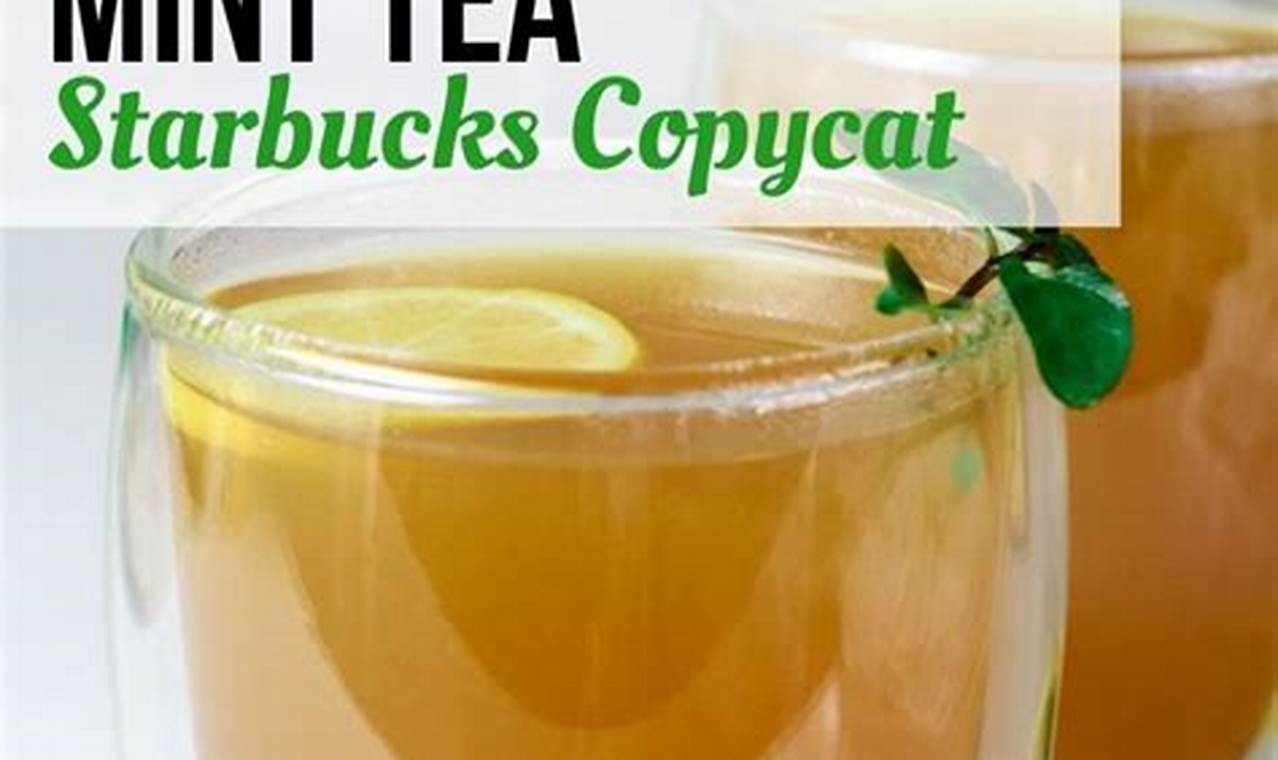 starbucks honey citrus mint tea recipe