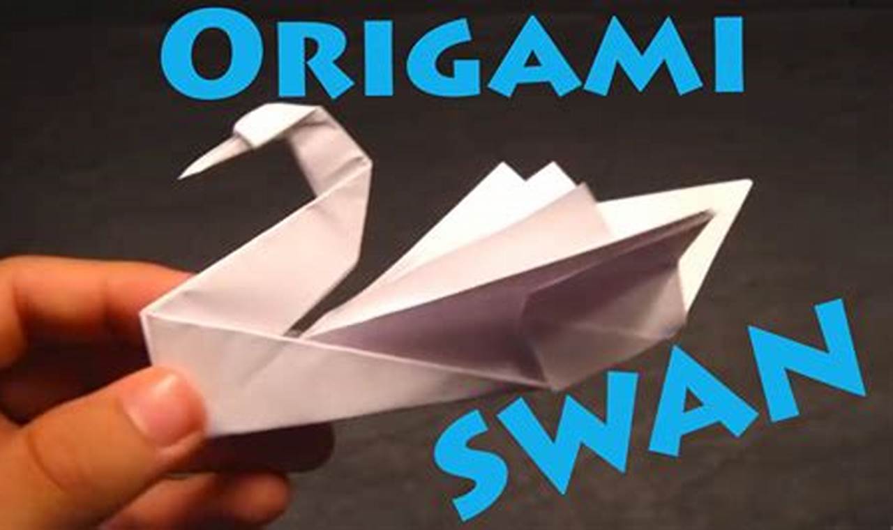 steps on how to make an origami swan