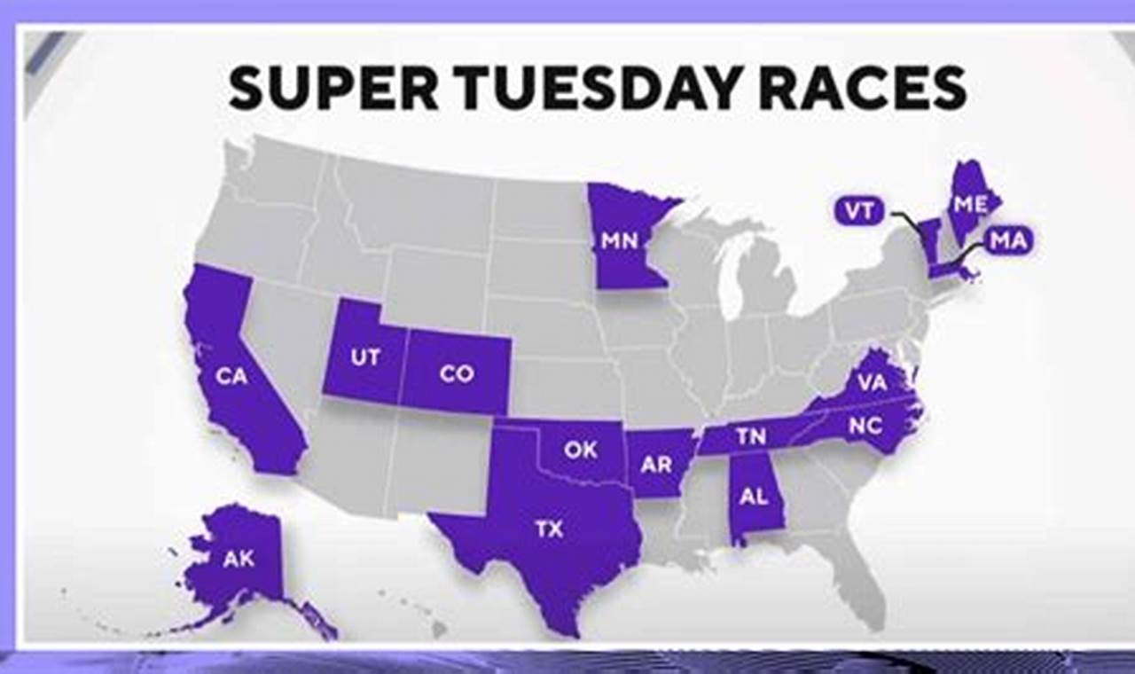 Super Tuesday 2024 Map