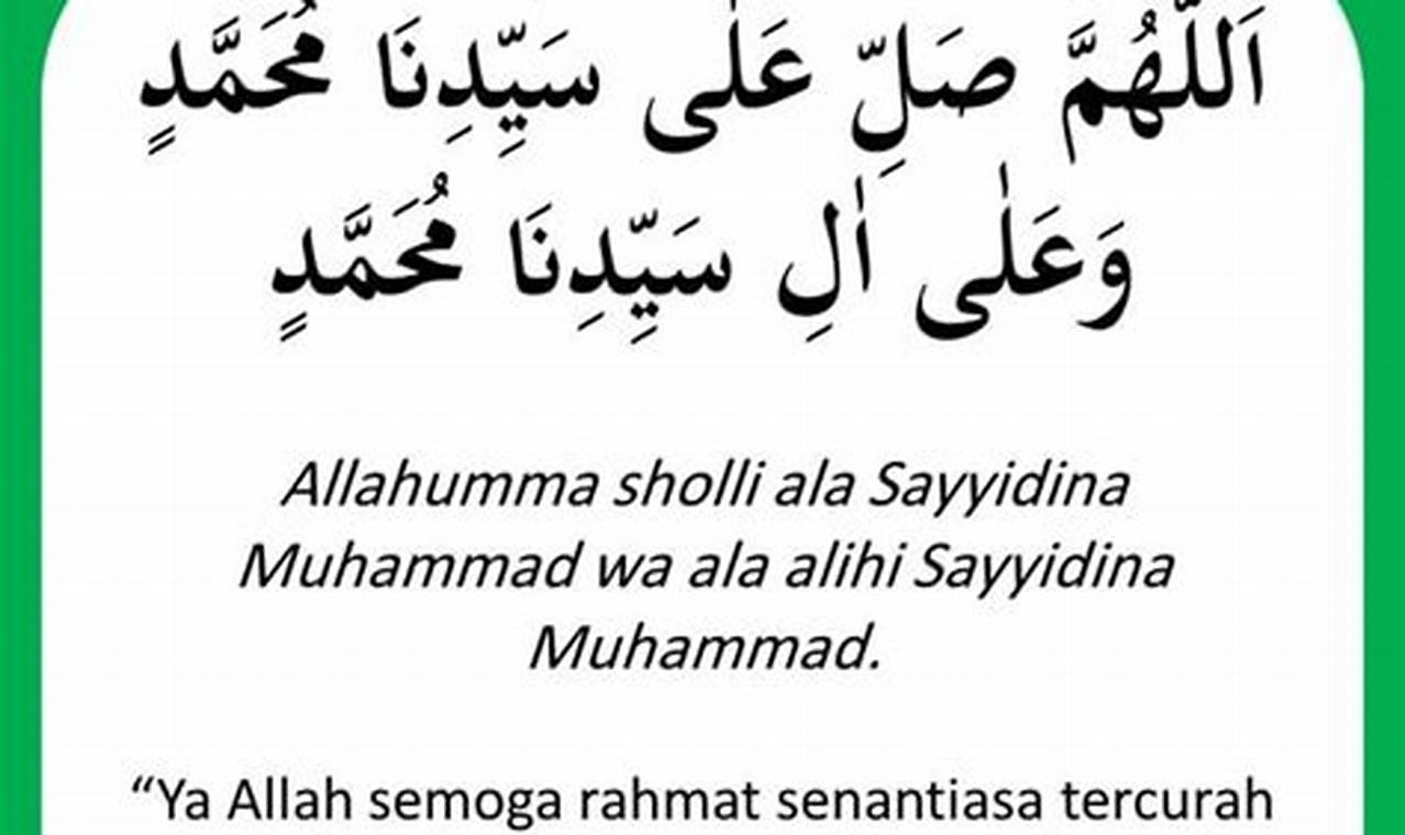 Referensi Teks Sholawat Nabi Muhammad dan Keutamaannya