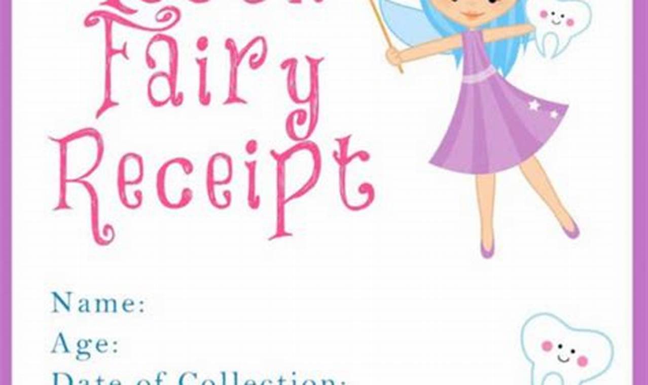 How to Create an Enchanting Tooth Fairy Receipt: A Guide for Magical Moments