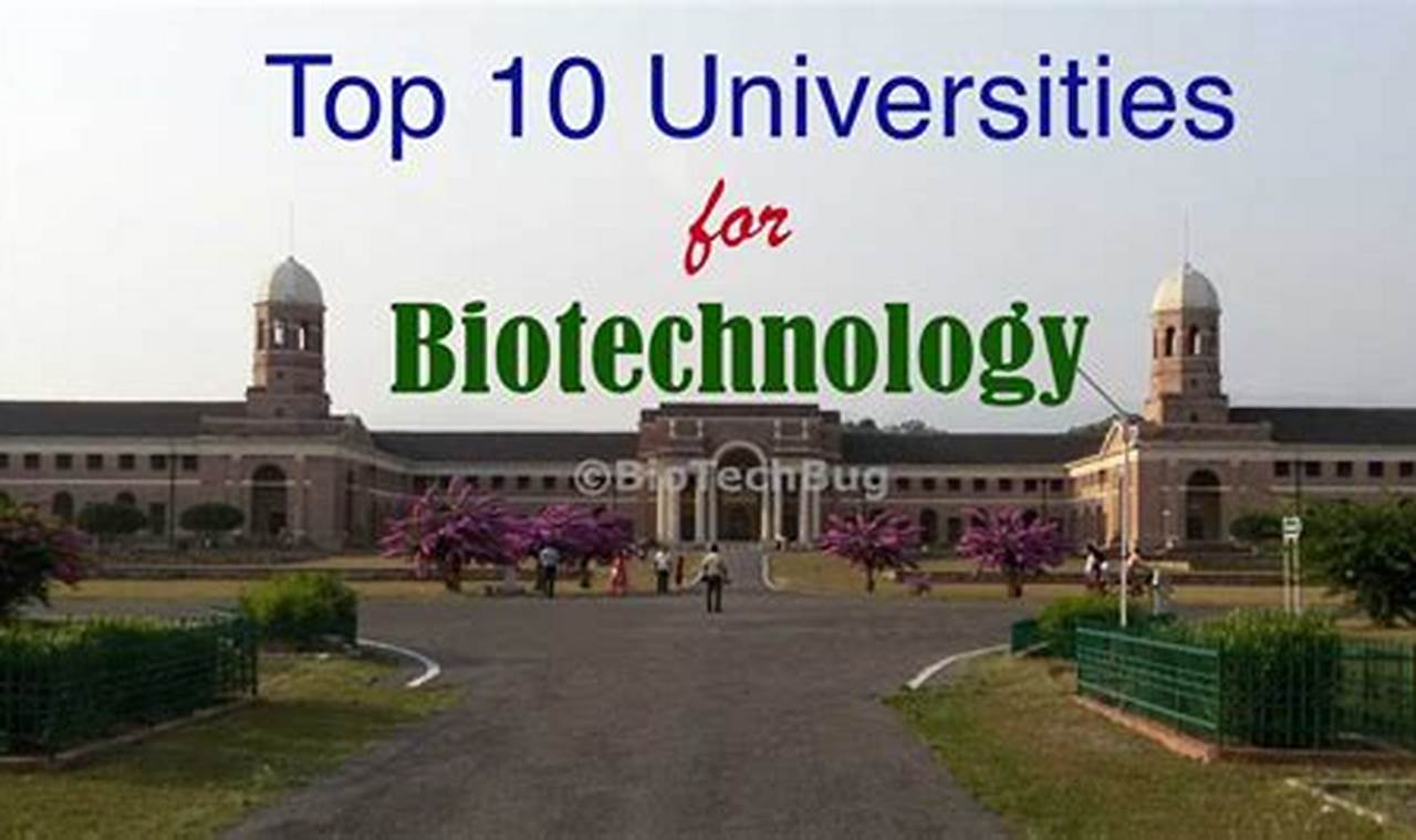 Discover the Top Biotechnology Colleges: Your Gateway to a Thriving Career