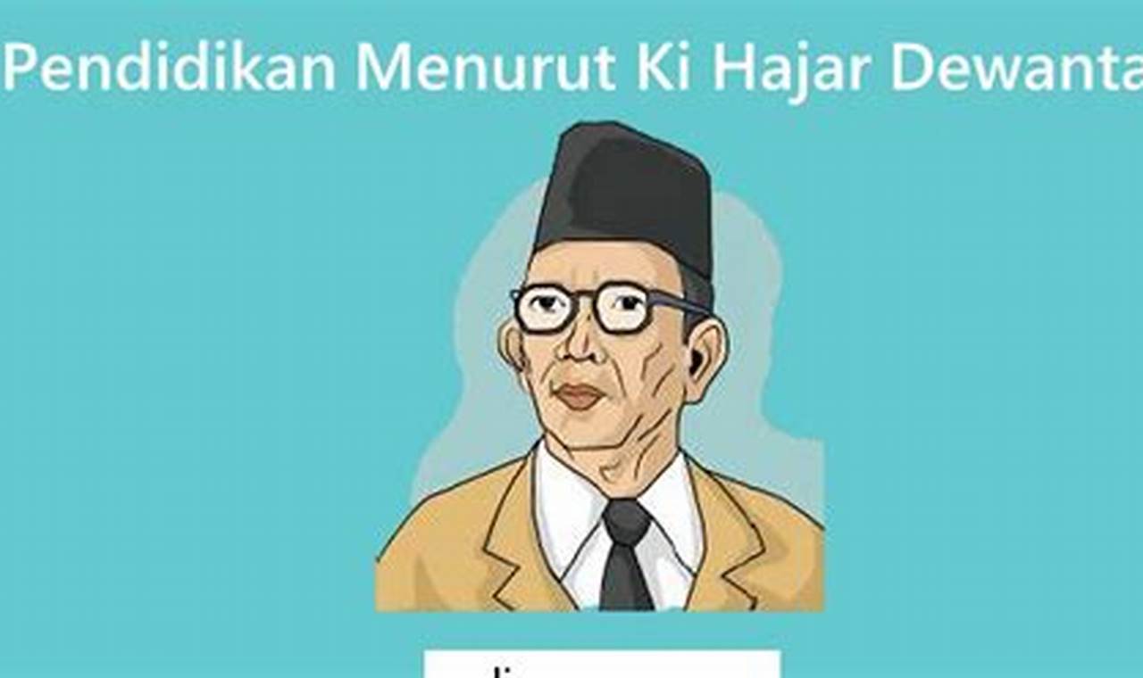 Tujuan Pendidikan Kita Menurut Ki Hajar Dewantara