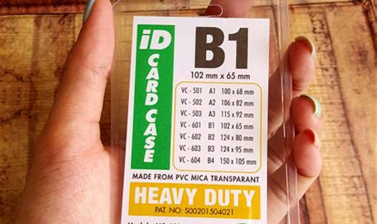 Menguak Ukuran B1 ID Card: Panduan Lengkap untuk Identitas Diri