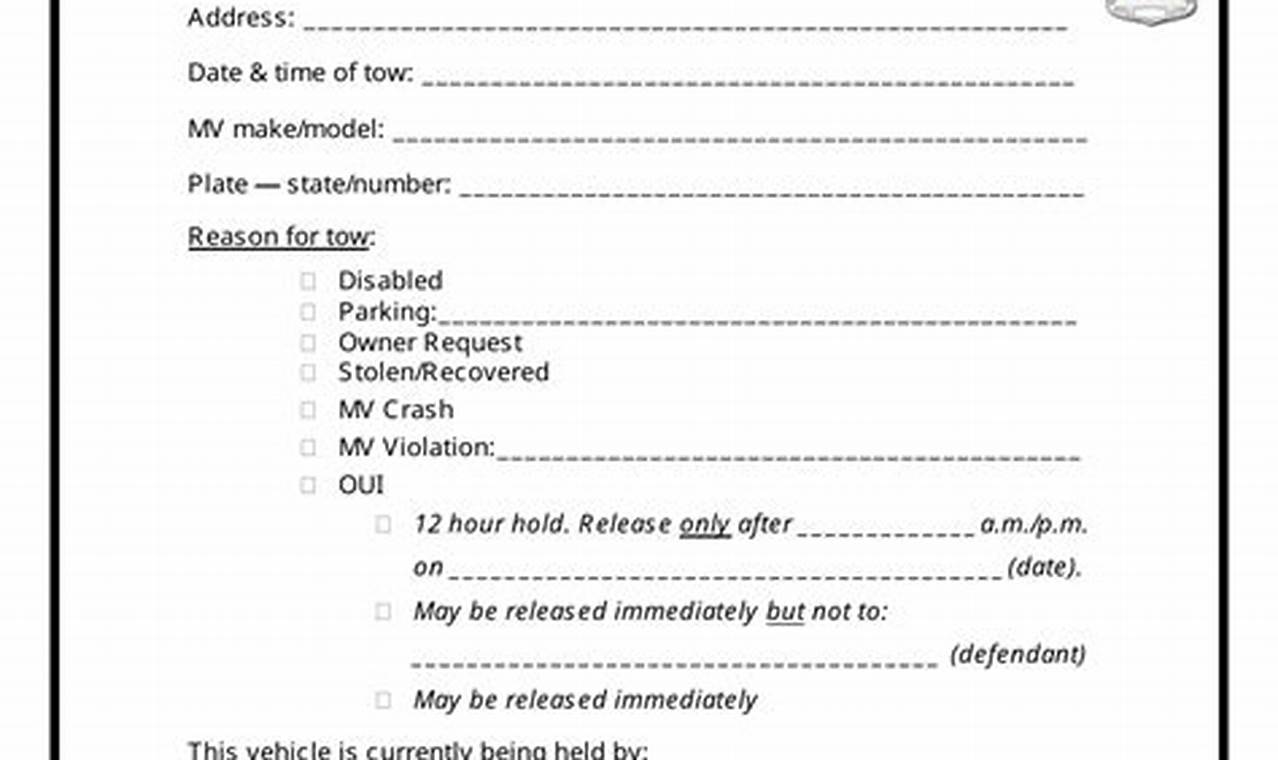 Complete Guide to Vehicle Release Forms: Essential Templates and Expert Tips