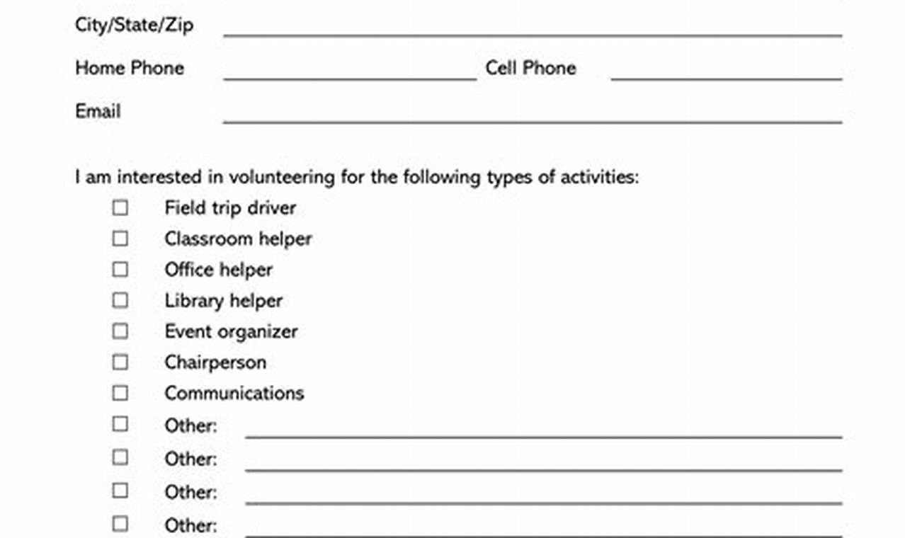 Essential Volunteer Forms: Streamlining Your Volunteer Management