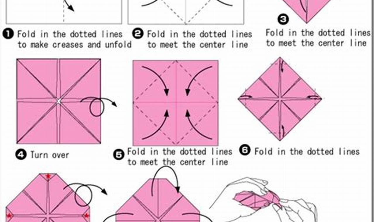 wet fold origami flower