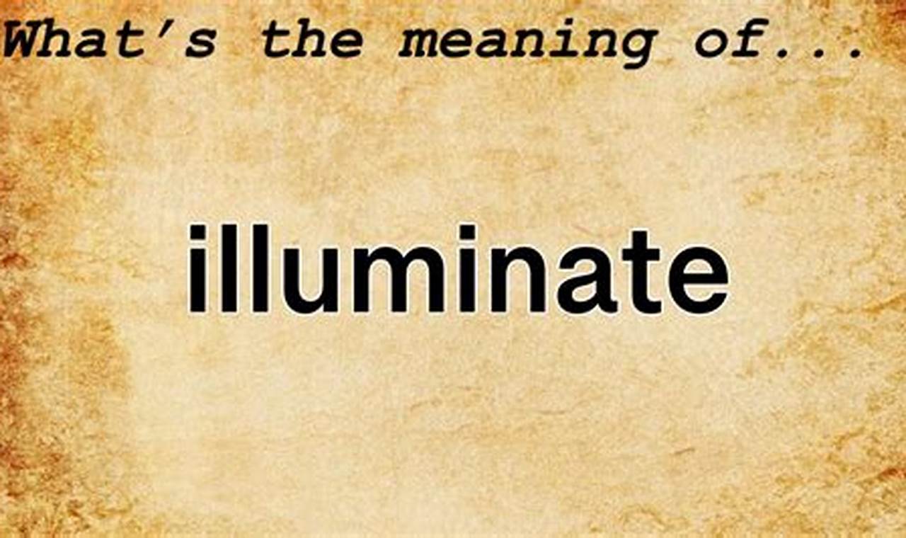 what's illuminate mean