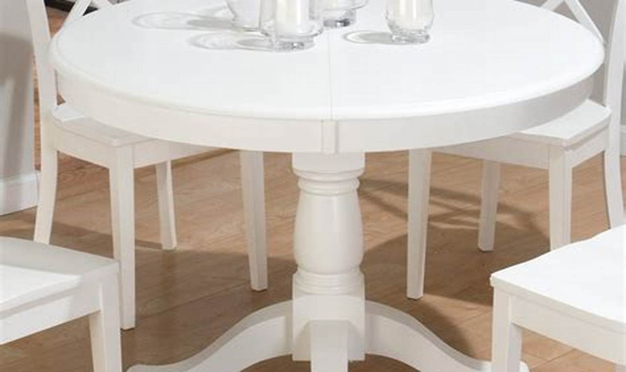 Versatile Elegance: A Guide to White Round Kitchen Tables with Leaves