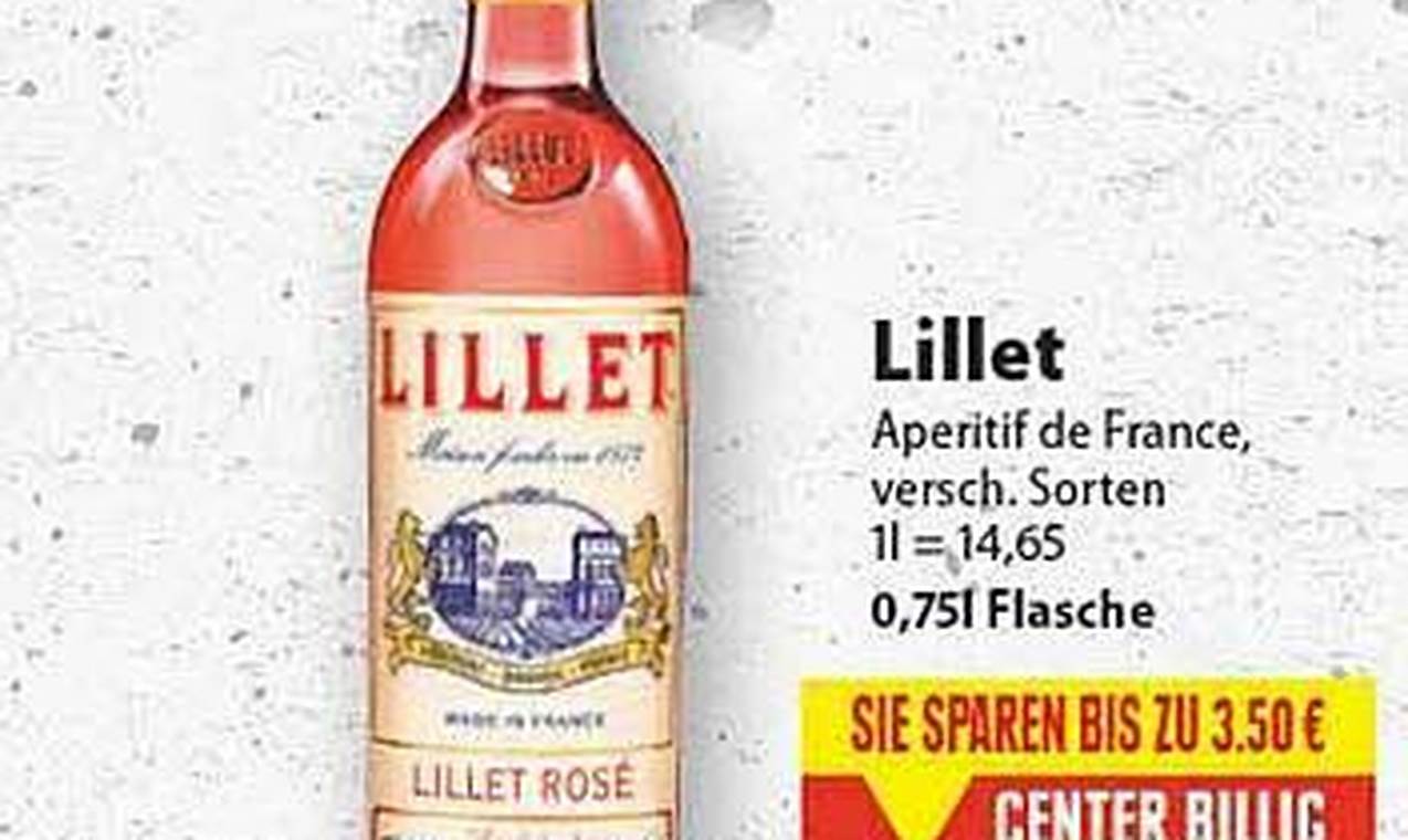 Lillet-Schnäppchen: Wo Sie den besten Preis finden