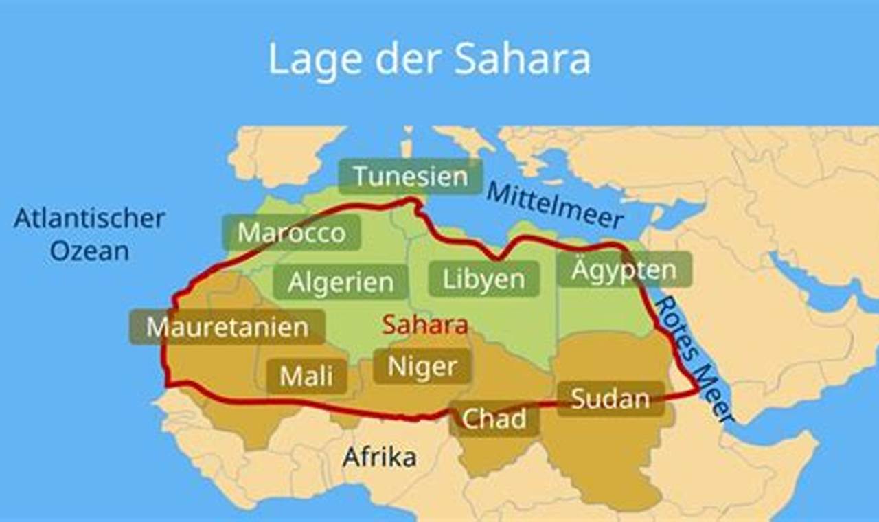 Entdecke die Geheimnisse der Sahara: Wo liegt die größte Wüste der Erde?