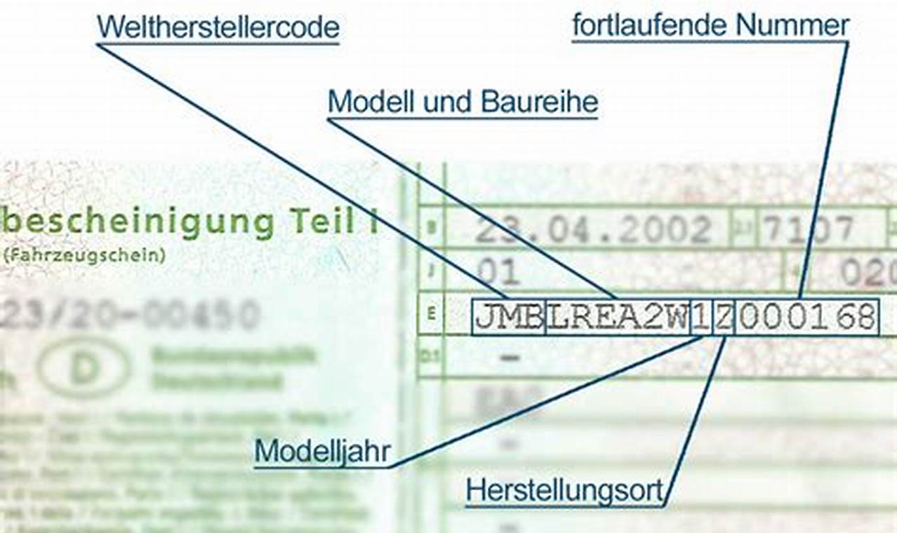 Fahrgestellnummer entschlüsselt: Fundgrube für Fahrzeugwissen