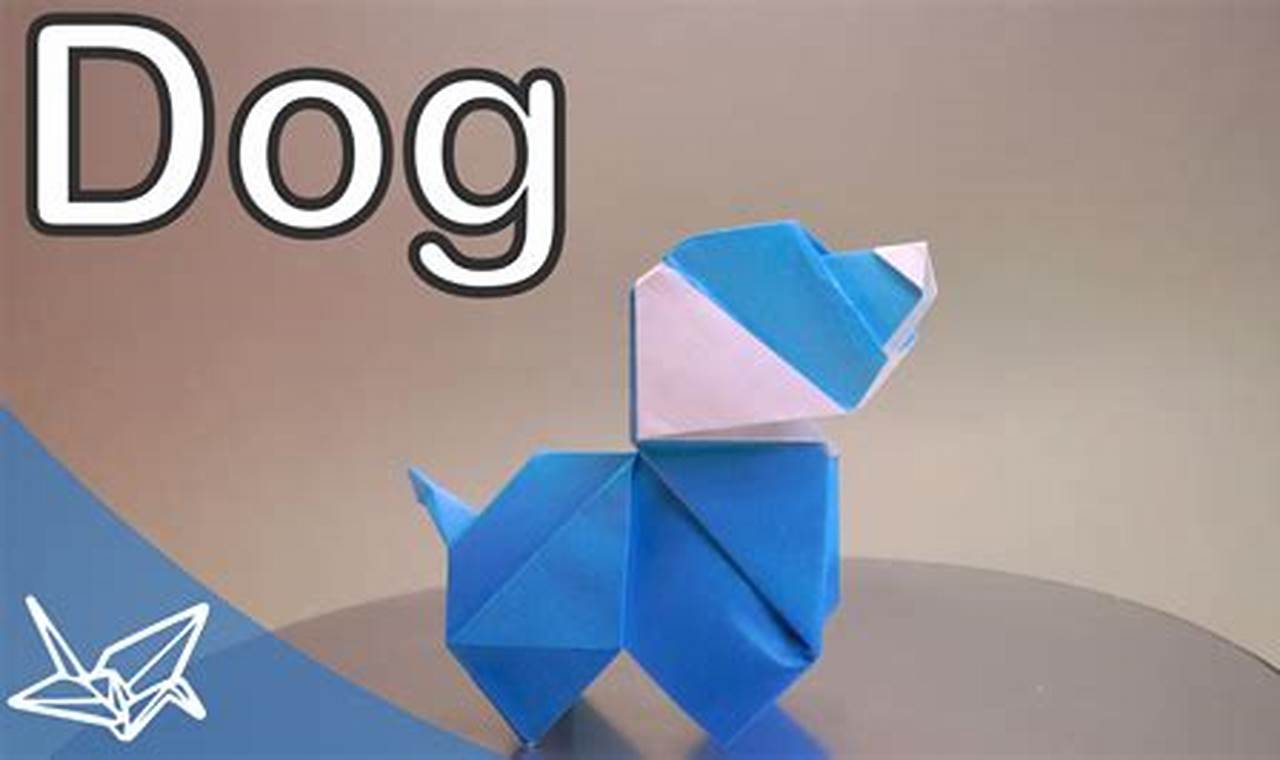 written instructions for origami dog