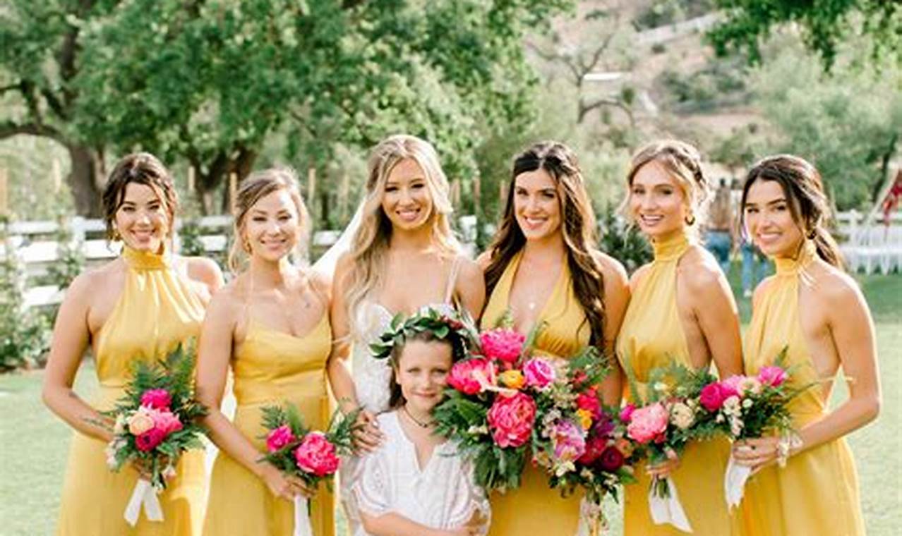 Sunshine and Smiles: A Guide to Yellow Bridesmaid Dresses for a Joyous Wedding
