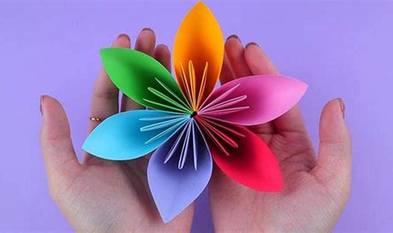 you tube easy origami flower