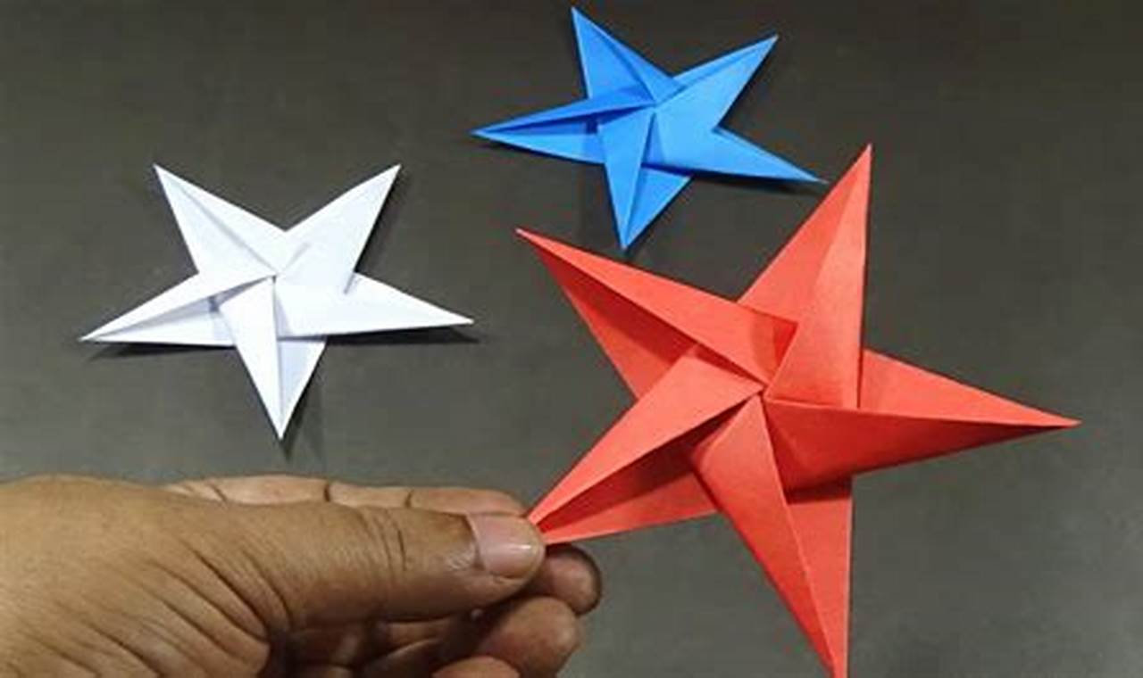 you tube easy origami star