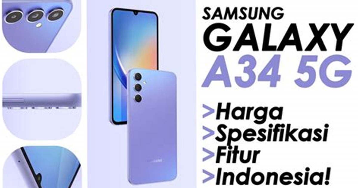 Galaxy A34 5G harga Indonesia
