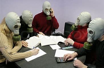 Image result for gass masks in the office