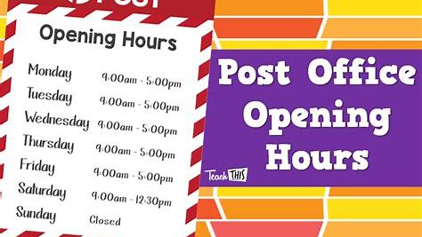 post office hours near me