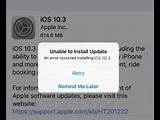 iphone 6 ios 13 update error