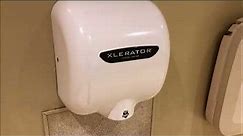 White Xlerator Hand Dryer at Gerlach's Bowling Center, Lapeer MI