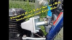 Cheapest Reed Valve Install and First Ride - Mk3 Motorised Bike