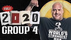 *FULL* 2020 World's Strongest Man | GROUP 4