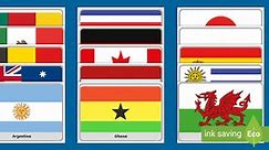 2022 Men's World Cup Flags