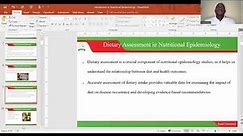 Introduction to Nutritional Epidemiology