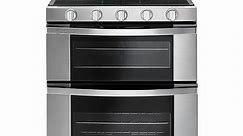 Whirlpool 6 Cu. Ft. Stainless Steel Gas Double Oven Range With EZ-2-Lift Hinged Grates - WGG745S0FS