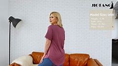 JIOTANG Plus Size Tops Women Casual Short Sleeves T Shirts