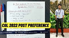 Golden ASO Sir Guide l Post Preference For SSC CGL 2022 🔥| Detail Analysis | Golden ASO