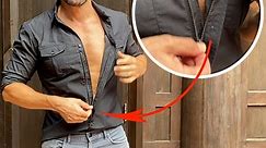 Dress shirt with hidden zipper allows for a better fit on men with athletic bodies