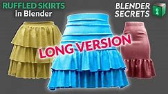 Ruffled Skirts | Virtual Fashion | BlenderNation Bazaar