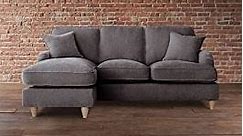 Kansas Left Hand Chaise Sofa Manhattan Charcoal