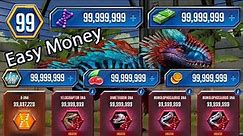 🦖 Jurassic World: Unlimited Coins, Cash, Food, S-DNA, and More! Easy Trick! 🌟