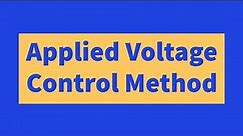 Applied voltage control method
