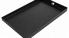 Ice Maker Drain Pan - 24" x 15" x 2" - Steel-Flat Black | Water Damage Prevention | No Leak | Made in The USA | Welded Water Tight | Killarney Metals