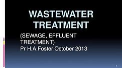 PPT - WASTEWATER TREATMENT PowerPoint Presentation, free download - ID:5968902