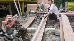 Use modern machine to build the bed, amazing electrical machinery, farm free bushcraft