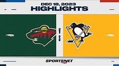 NHL Highlights | Wild vs. Penguins - December 18, 2023