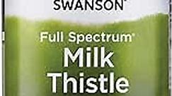 Swanson Milk Thistle-Herbal Liver Support Supplement-Natural Formula Helping to Maintain Overall Health & Wellbeing-(100 Capsules, 500mg Each)